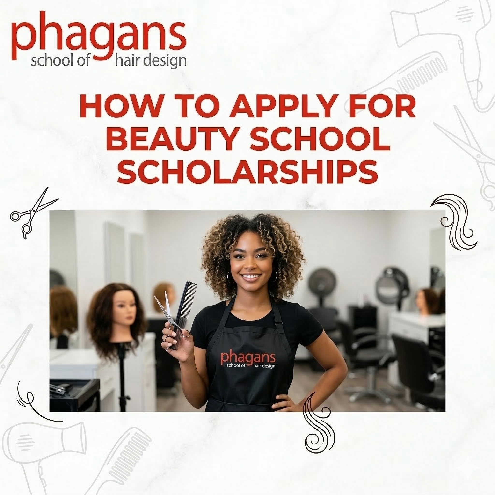 beauty school students