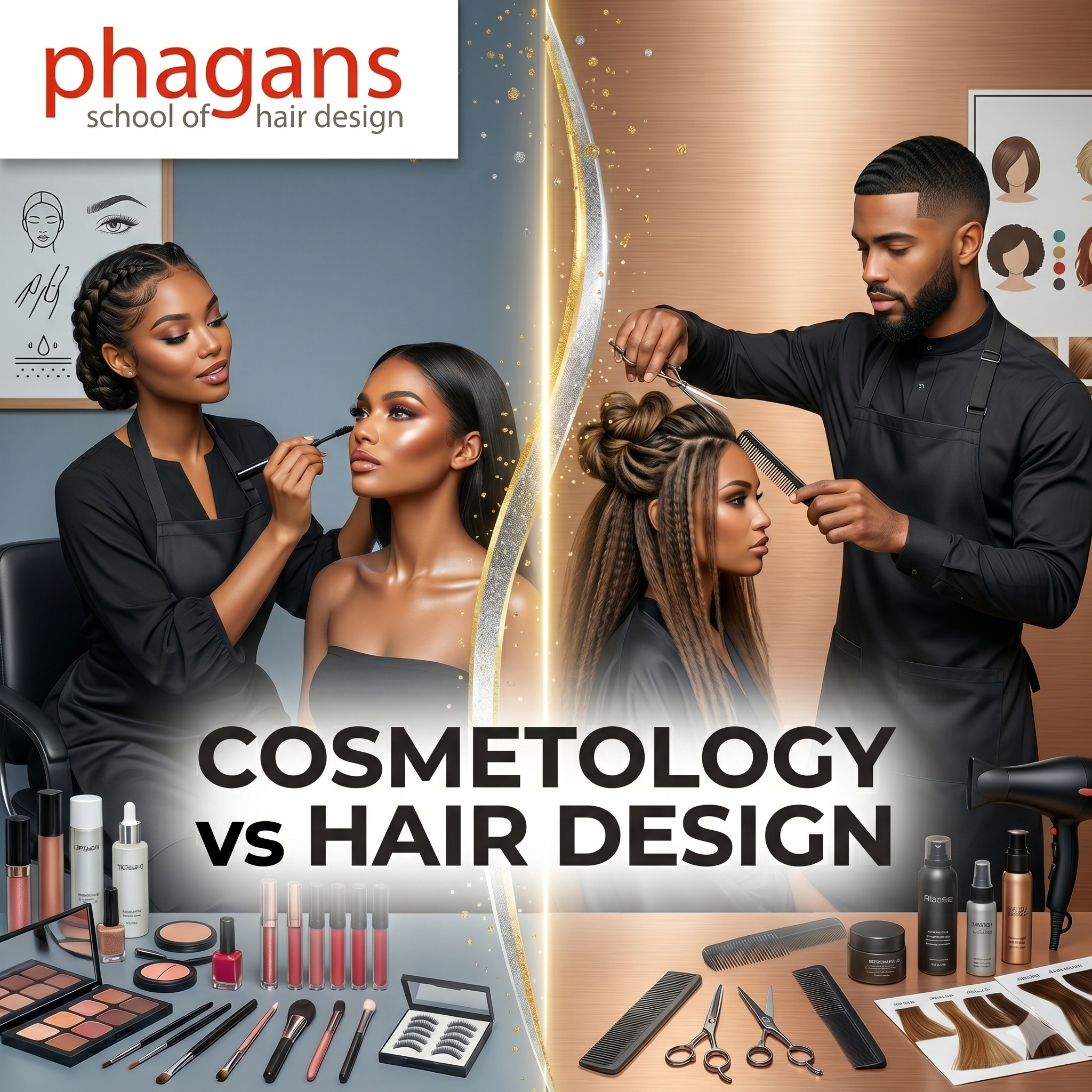 cosmetology vs hair design